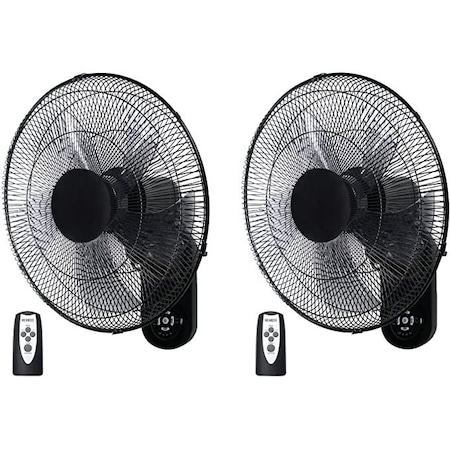 Ipower 18 Inch Wall Mount Fan with Remote Control, 2-pack, 2PK HIFANXWALL18BRCX2